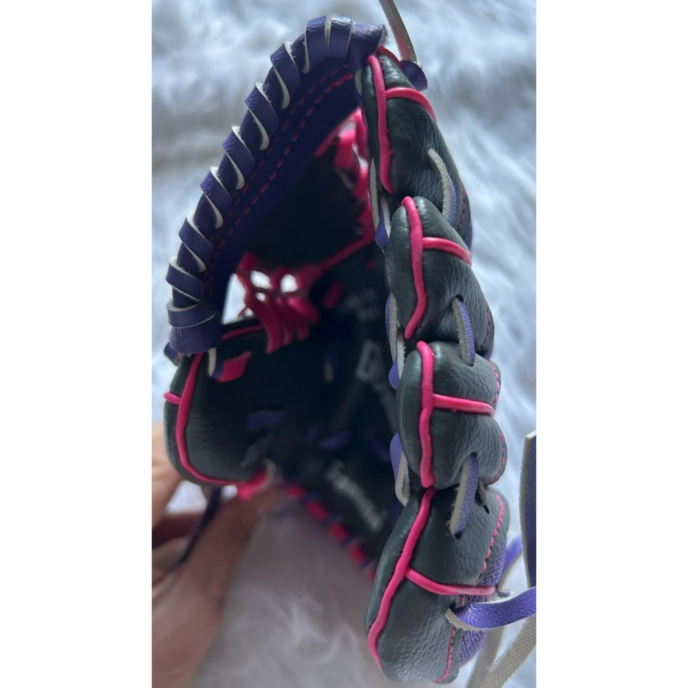 Franklin Teeball Glove-9.5"Mesh Tek Right Hand Throw Purple Pink - Picture 6 of 9